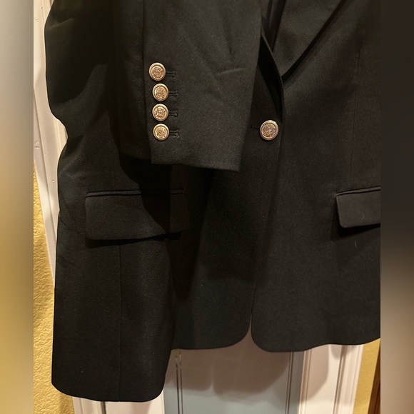 City Chic Black Blazer with Gold Button plus size L/20 - Picture 5 of 7